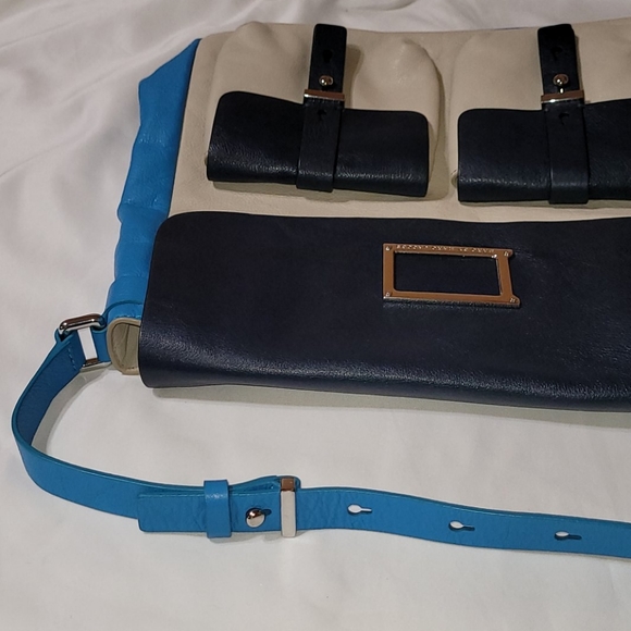 Marc by Marc Jacobs Blue Turquoise Cream Purse - Picture 9 of 10